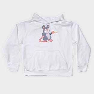 Mouse Teacher Pointer Kids Hoodie